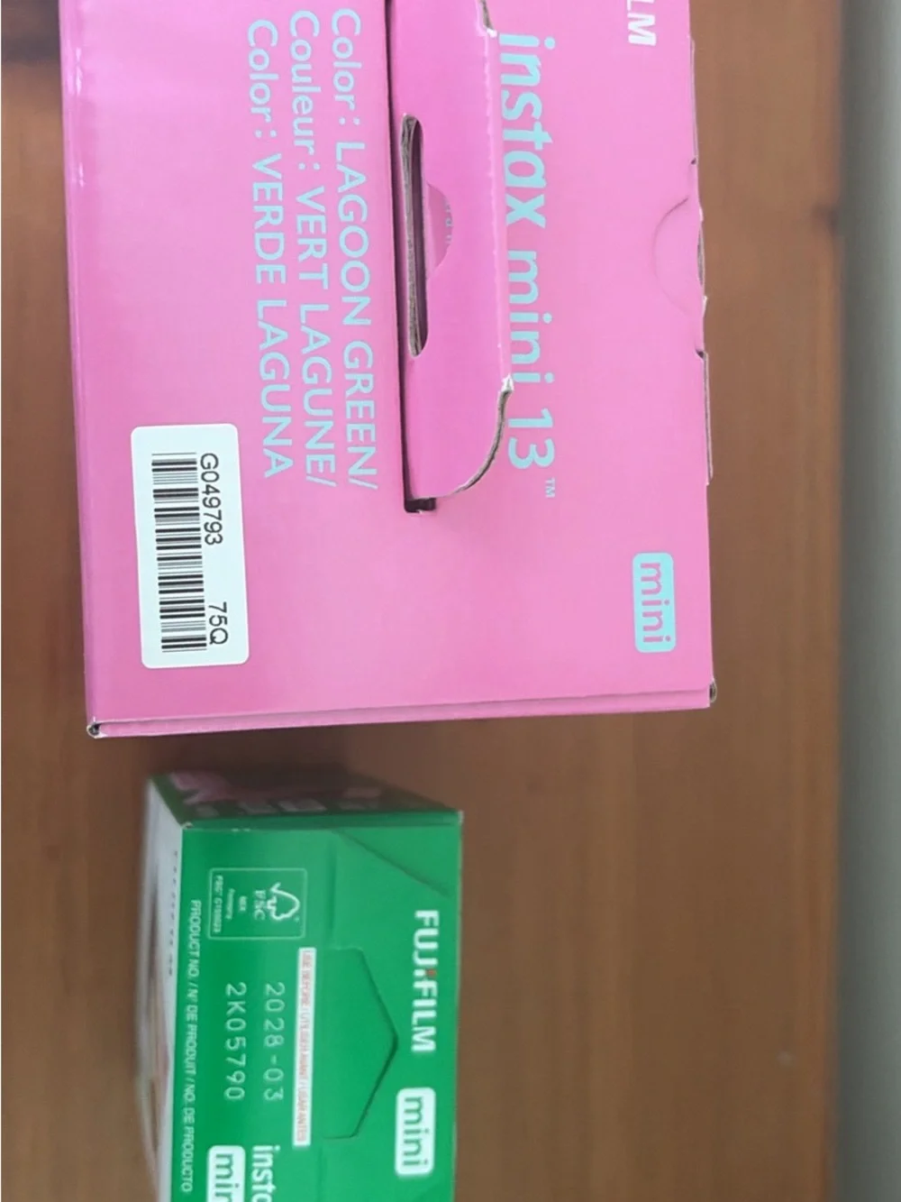 Fujifilm Instax Mini 13+ Instant Camera in Lagoon Green Boxed